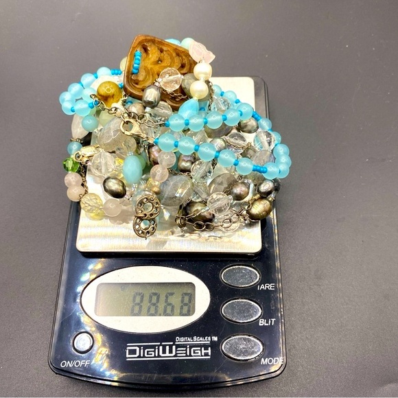 Luxe 925 sterling silver Glass bead jewelry Necklace’s& bracelet - Picture 2 of 11